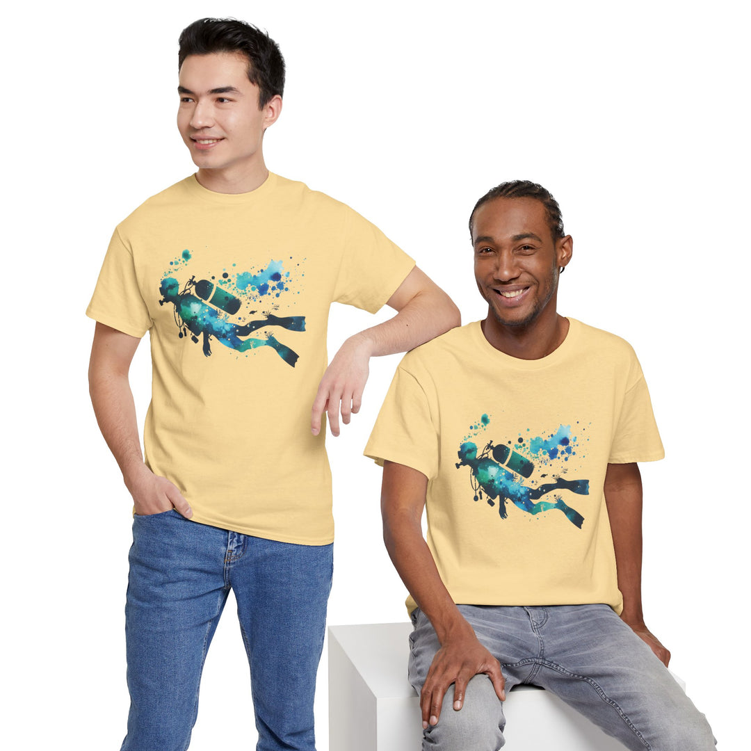 Underwater Adventure Unisex Heavy Cotton Tee - Perfect for Divers and Ocean Lovers