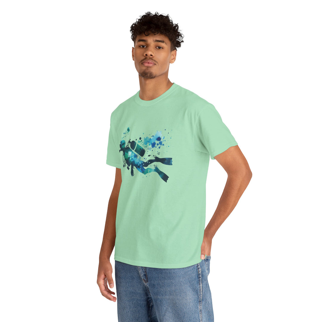 Underwater Adventure Unisex Heavy Cotton Tee - Perfect for Divers and Ocean Lovers