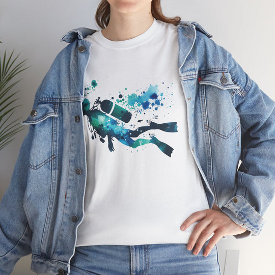 Underwater Adventure Unisex Heavy Cotton Tee - Perfect for Divers and Ocean Lovers