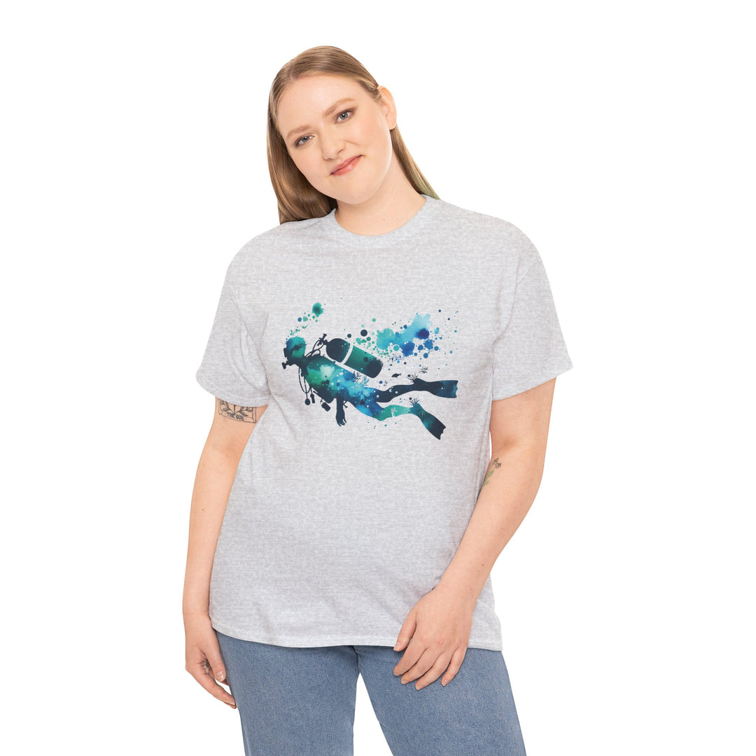 Underwater Adventure Unisex Heavy Cotton Tee - Perfect for Divers and Ocean Lovers