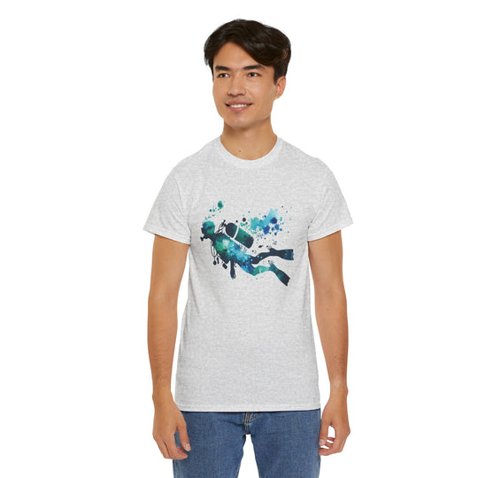 Underwater Adventure Unisex Heavy Cotton Tee - Perfect for Divers and Ocean Lovers
