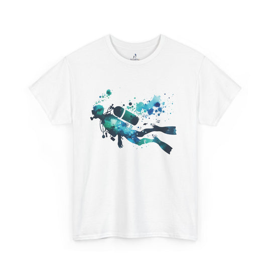 Underwater Adventure Unisex Heavy Cotton Tee - Perfect for Divers and Ocean Lovers