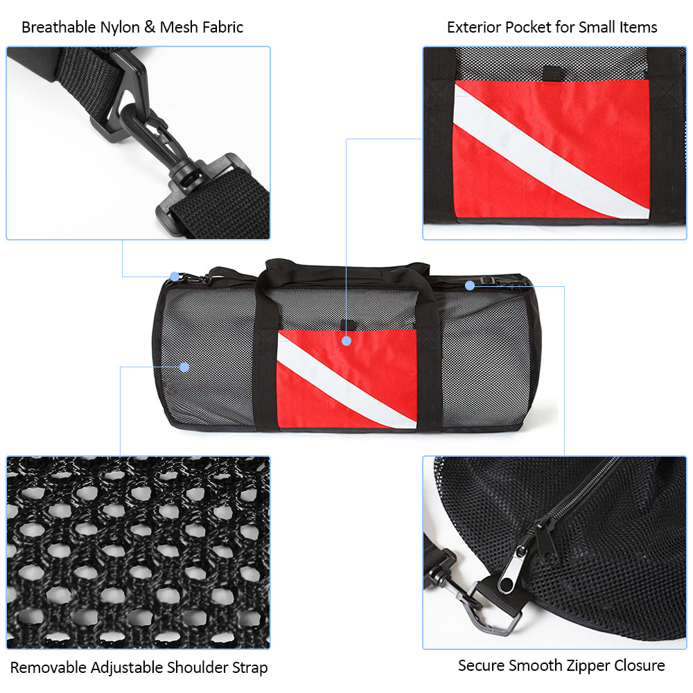 Scuba Diving Flag Mesh Bag