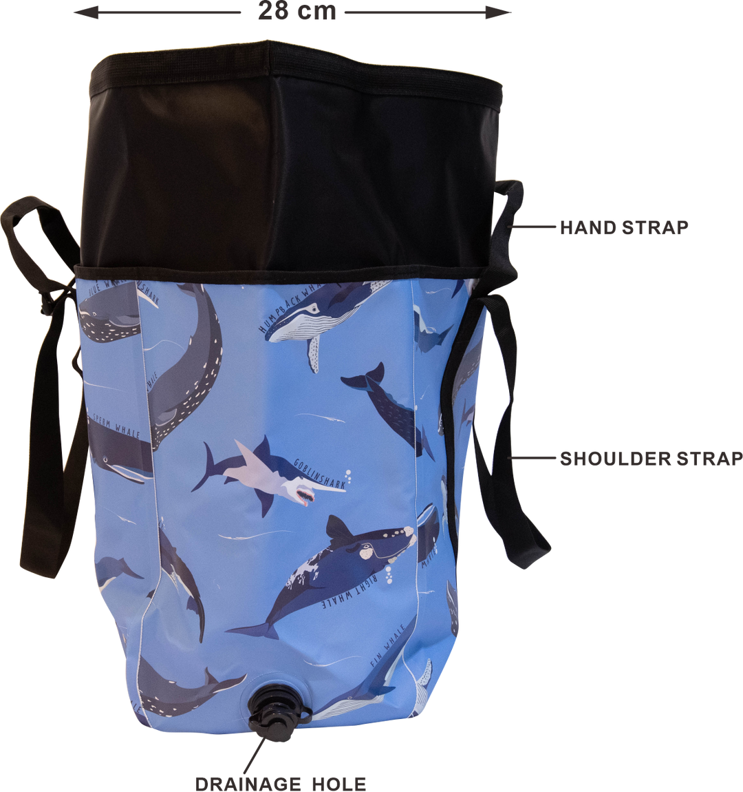 Large Water Resistant Whale Bag