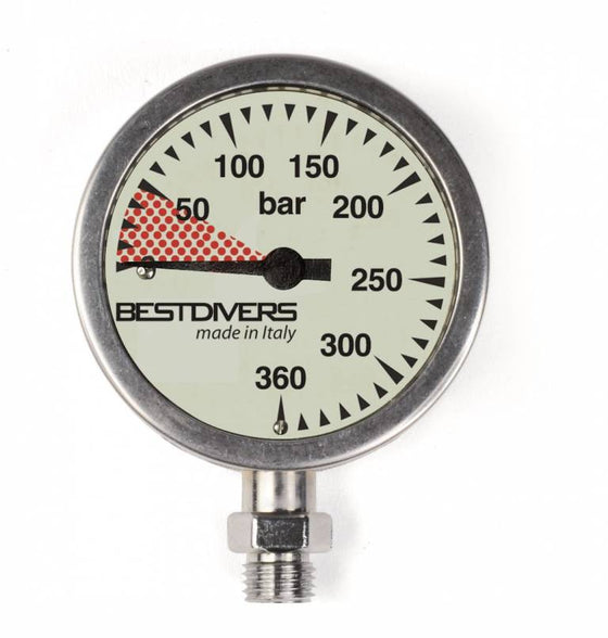 Chromed Brass Pressure Gauges - 360 BAR ! 🌊🔗