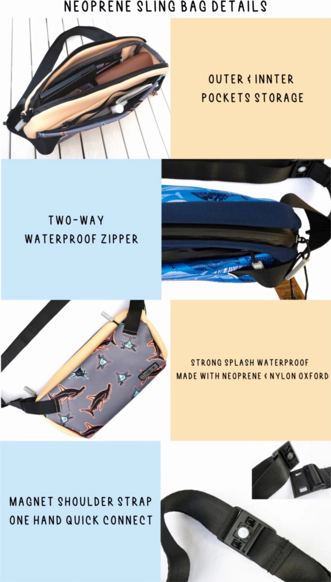 Whale Sling Bag